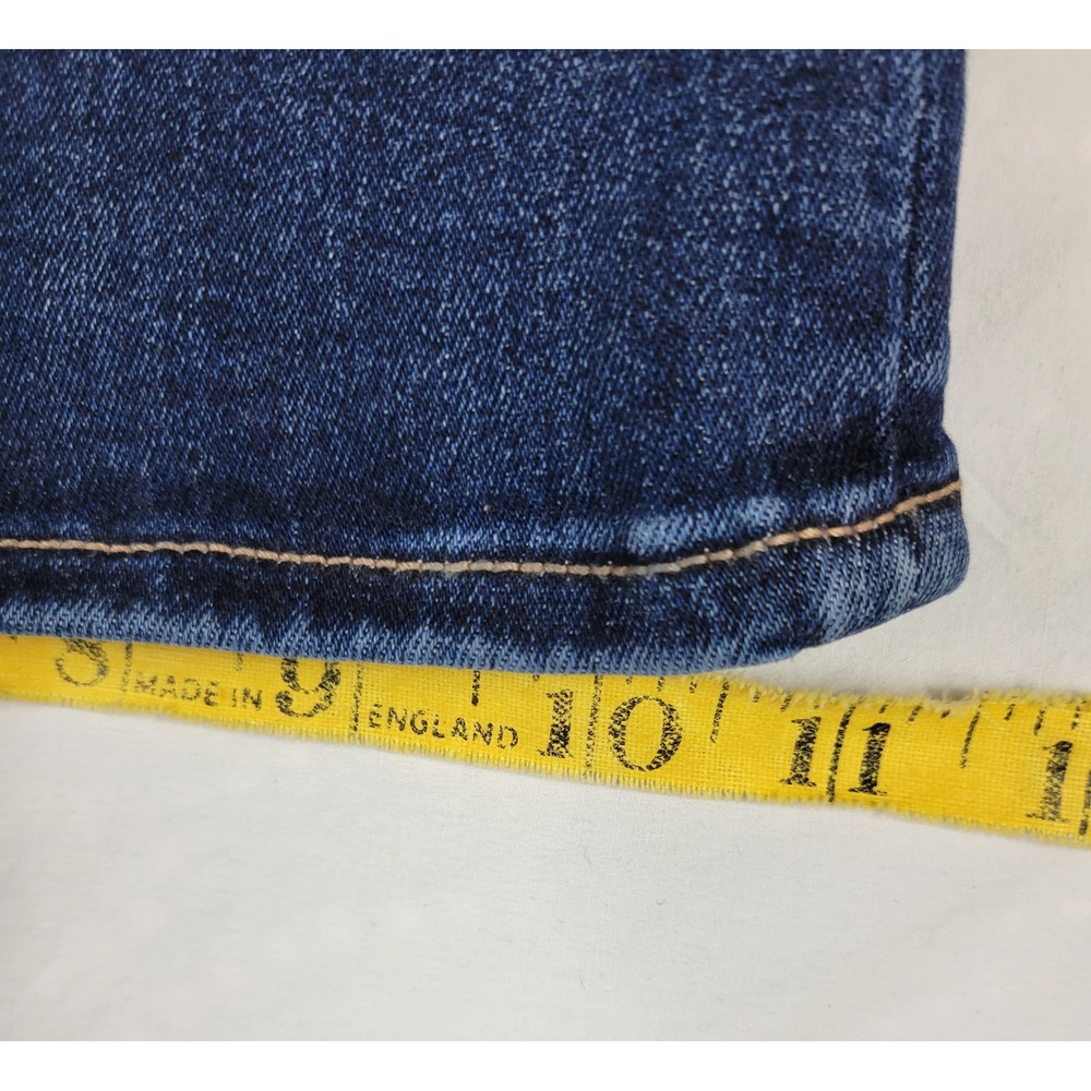 American Eagle Super High-Rise Flare Jeans Luxe Stretch Dark Wash 4 Short 3945 - Picture 10 of 11